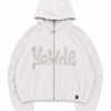 Hoodie Zipper Gris Oversize
