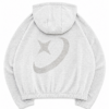 Hoodie Zipper Gris Oversize