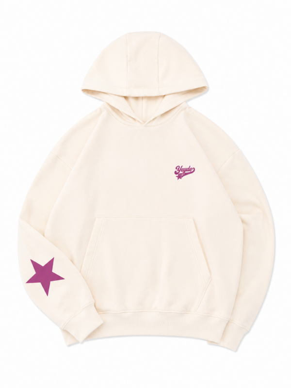 IMG_7259 Hoodie Oversize Cream Star